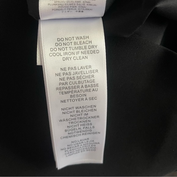 New! Aidan Mattox Black Mini Dress Bodycon Slip Feather Size 4 26741 - Picture 12 of 13